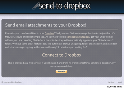 Dropboxにメールでファイルを保存するサービスが登場 【増田(@maskin)真樹】