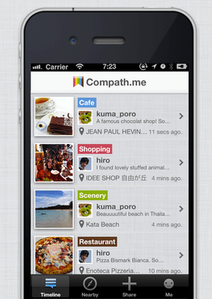 「Compath.me」日常の感動を仲間と共有するグローバルアプリ【増田(@maskin)真樹】