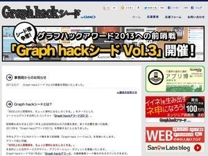 サービス・アプリからガジェットまで、コンテスト「Graph hackシード  vol.3」エントリー開始 【増田 @maskin】