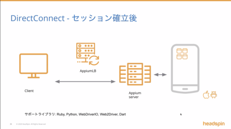 Appium LB on headspin session